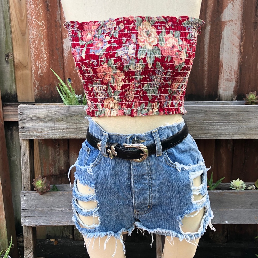 LF carmar denim shorts size 27